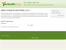 Tablet Screenshot of myhealthywithhsi.com